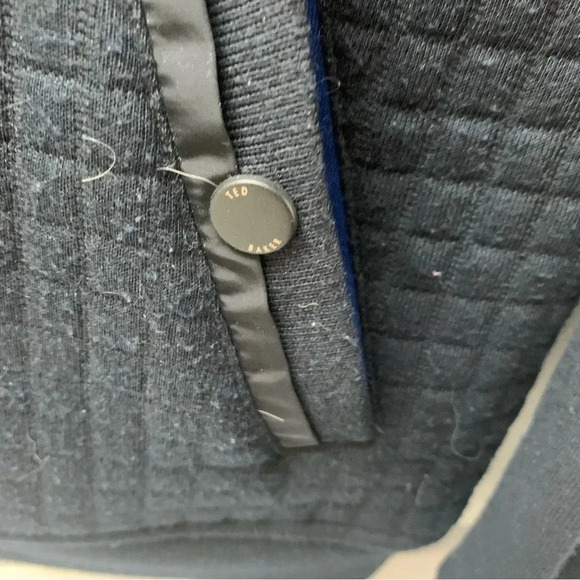 Ted Baker London Men’s Full Zip Whooty Navy Blue Quilted Jacket - Picture 11 of 13